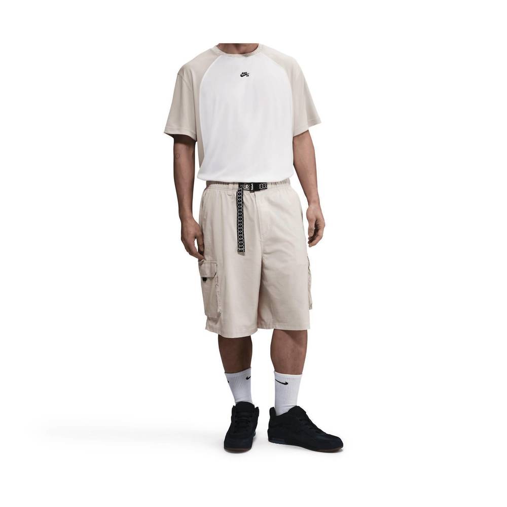 NEW NIKE men's sb dri-fit knit jersey in white lt bone